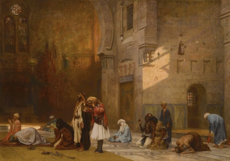 Preghiera nella moschea, Cairo